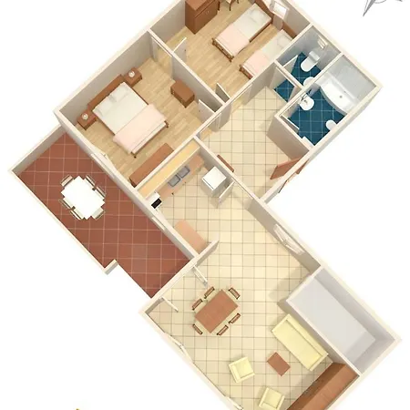 아파트 With Parking Space - 7420 풀라